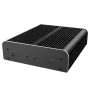 Caixa de computador Akasa Newton RC caixa compacta sem ventoinha para ASUS NUC 14 Pro, Mini ITX, preto