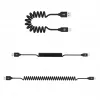 Cabo de dados USB para Lightning Tellur Extendable 3A, 1,8 m, preto