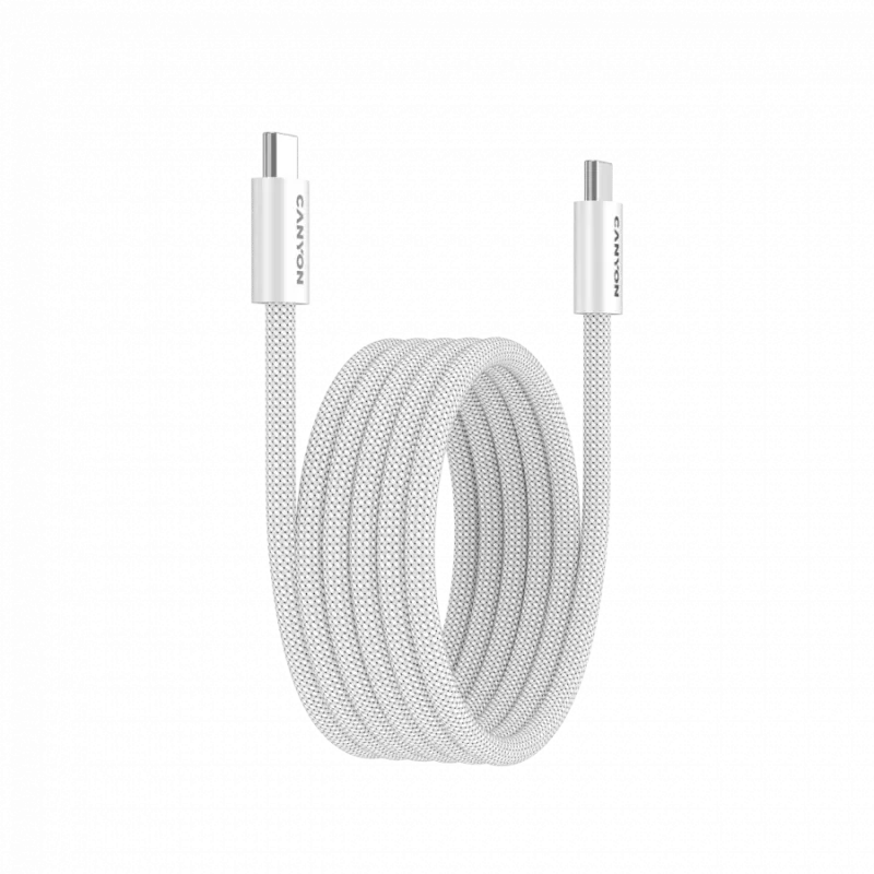 Cabo CANYON OnWire 60MG C-C 60W magnético entrançado 1m Branco