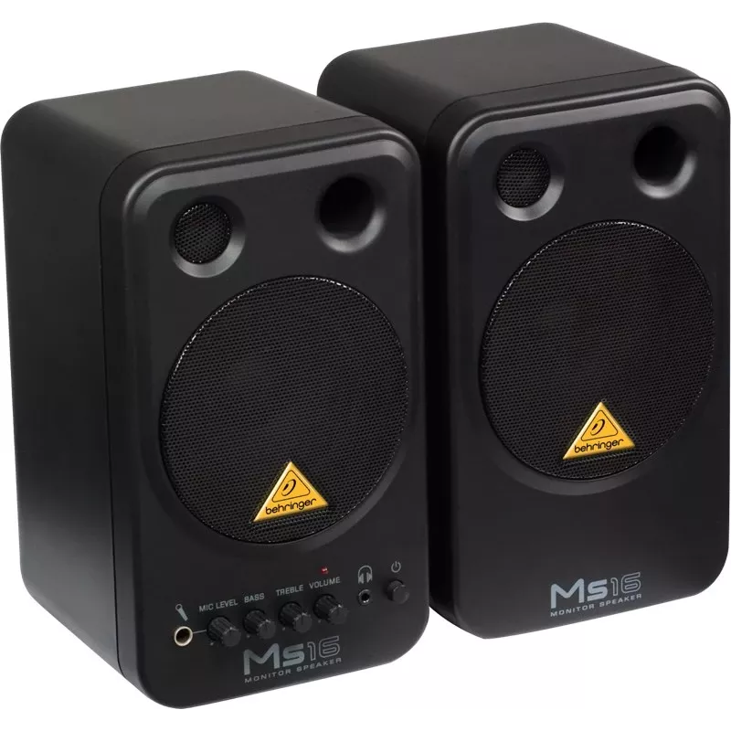 Behringer MS16 altifalantes 2 vias preto com fios 16 W
