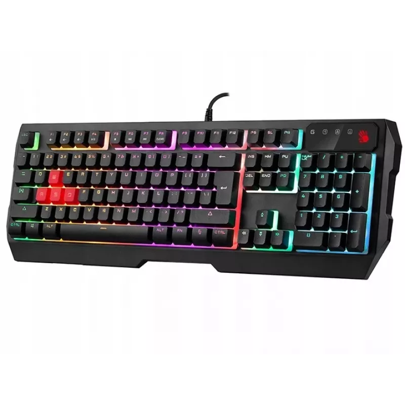 A4Tech Bloody B140N Teclado gaming com fios, de membrana, preto