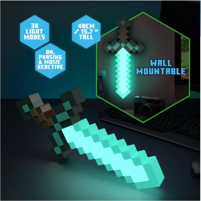 Lâmpada decorativa Paladone Espada Minecraft