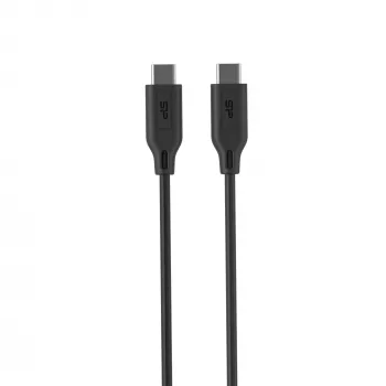 Cabo USB Silicon Power LK15CC 1 m USB-C preto 0,48 Gbit/s