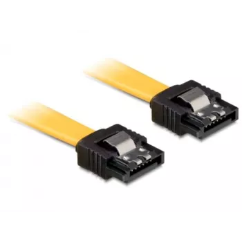 Cabo SATA ficha/ficha DeLOCK 0,3 m amarelo