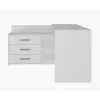 Secretária de computador de canto Topeshop DANY BIEL KPL branco retangular aglomerado