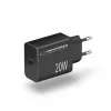 Carregador de rede ESPERANZA EZC104K 20W preto, fonte de alimentação USB para dispositivos portáteis