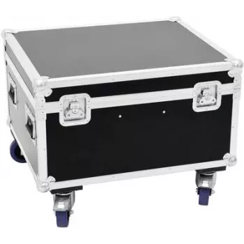 Flightcase Roadinger com LED TMH-X1 610×710×530 mm para transporte e proteção