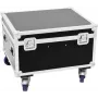 Flightcase Roadinger com LED TMH-X1 610×710×530 mm para transporte e proteção