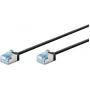 Goobay Cabo de rede CAT 6A ultraflexível fino U/FTP preto - ficha extra curta (74316)