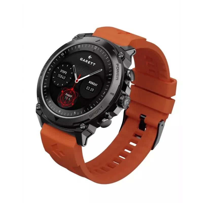 Smartwatch Garett Atom preto Steel