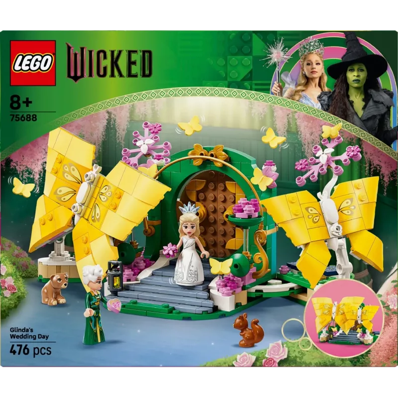 Conjunto LEGO Wicked 75688 Dia do casamento de Glinda — conjunto temático, modelo 75688