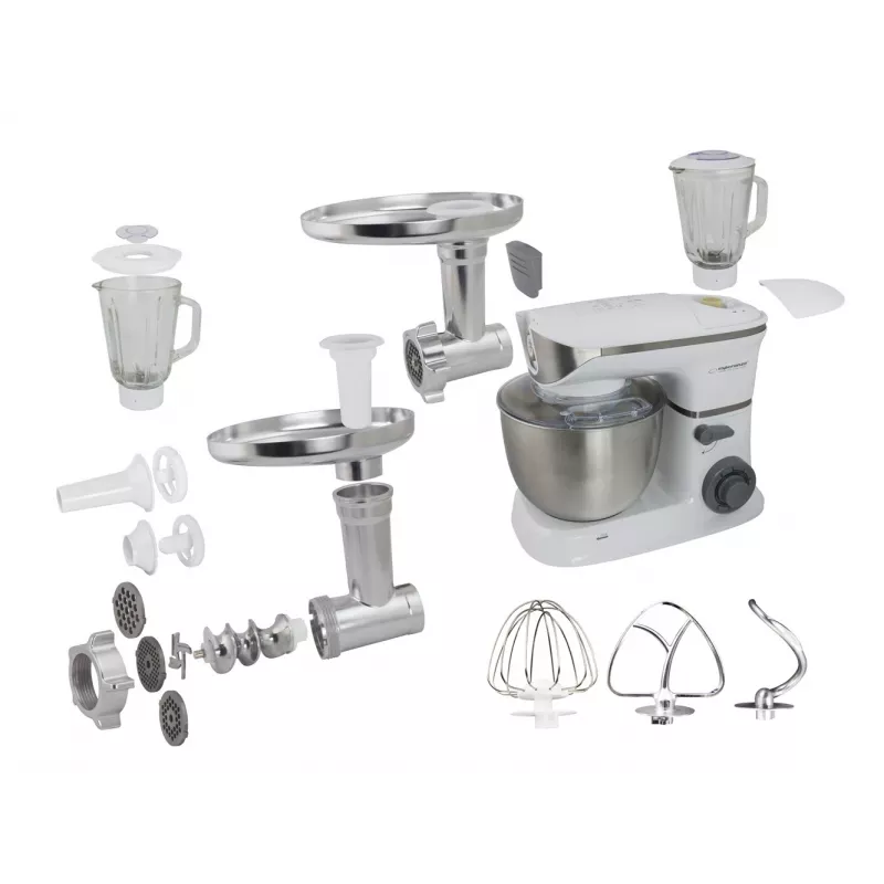 Processador de alimentos Esperanza EKM025 1000 W 5 L aço inoxidável branco