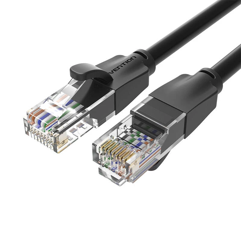 Cabo patch CAT.6 UTP/10M preto Ibebl Vention