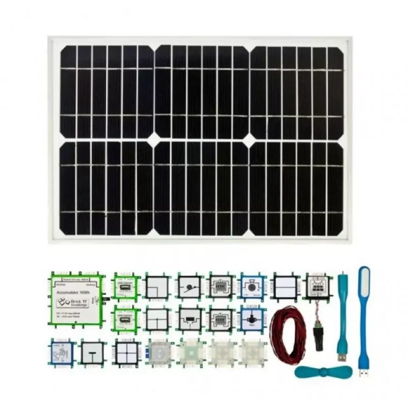 Conjunto solar ALLNET 133574 preto acessório para placa de desenvolvimento