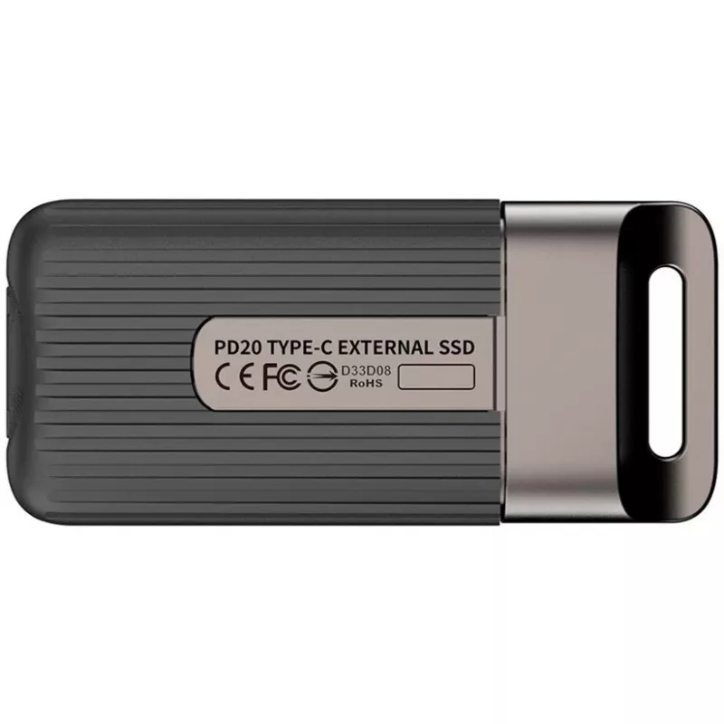 SSD externo Team Group PD20 Mini 1 TB, solução de armazenamento NVMe USB-C portátil