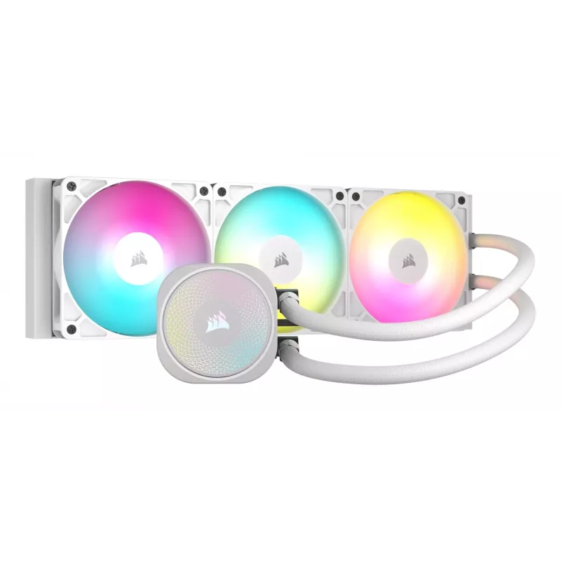 Refrigeração líquida tudo-em-um Corsair NAUTILUS 360 RS ARGB 1700 RPM branco