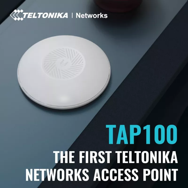 Teltonika · Accesspoint· TAP100· 2x1· Wi-Fi 4· 300Mbit· 1x 10/100· 15W PoE - Access Point - 0,1 Gbps 300 Mbit/s branco Power over Ethernet (PoE)