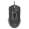 Rato gaming Manhattan com LEDs, com fios, sete botões, roda de scroll, 7200 dpi, preto com iluminação LED, três anos de garantia
