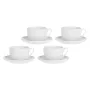 LA PORCELLANA BIANCA CORTE conjunto de 4 chávenas e pires 450 ml