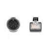 Cabo de rede DeLOCK M12 cabo codificado A 8 pinos macho para RJ45 macho Cat5e 5 m preto