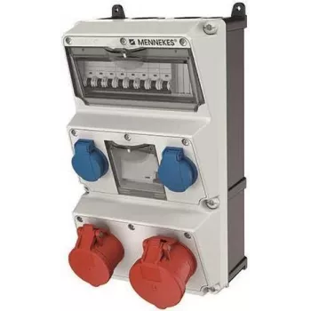 Combinação de tomadas MENNEKES 930013 AMAXX 2xCEE 5x16/32A 2xSchuko 4xLS 930013 (930013)