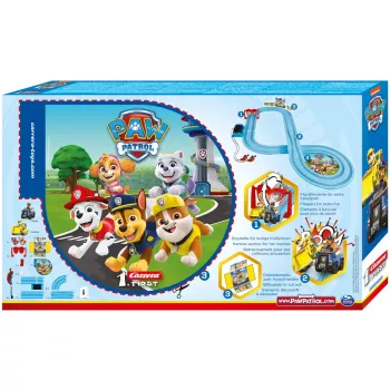 Carro de corrida e pista CARRERA 20063035 – PAW Patrol 'On the Double', multicolor, para crianças a partir dos 3 anos