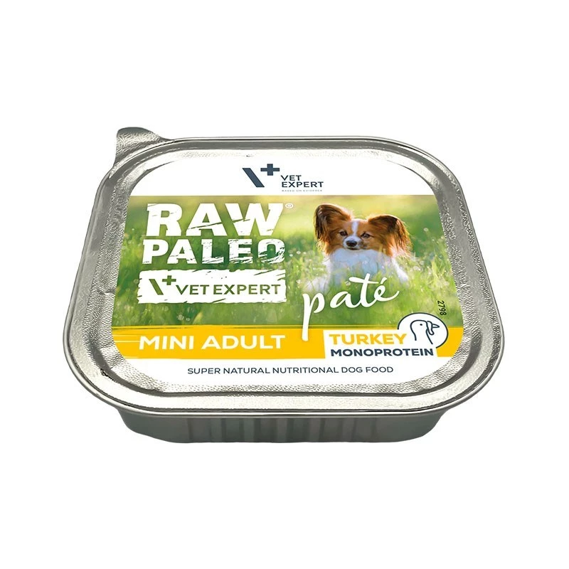 RAW PALEO Pate Mini Adult Beef - Comida húmida para cães - 150 g