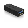 Adaptador DELOCK USB 3.0-A USB-A para USB-A preto, transferência de dados USB 3.0