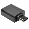 Adaptador Eaton Tripp Lite Series USB 3.1 Gen 1.5 USB-C para USB Type-A M/F 5 Gbps tablet smartphone - Adaptador USB - USB Type-A (F) para USB-C de 24 pinos (M) - USB 3.1 - preto (U428-000-F)