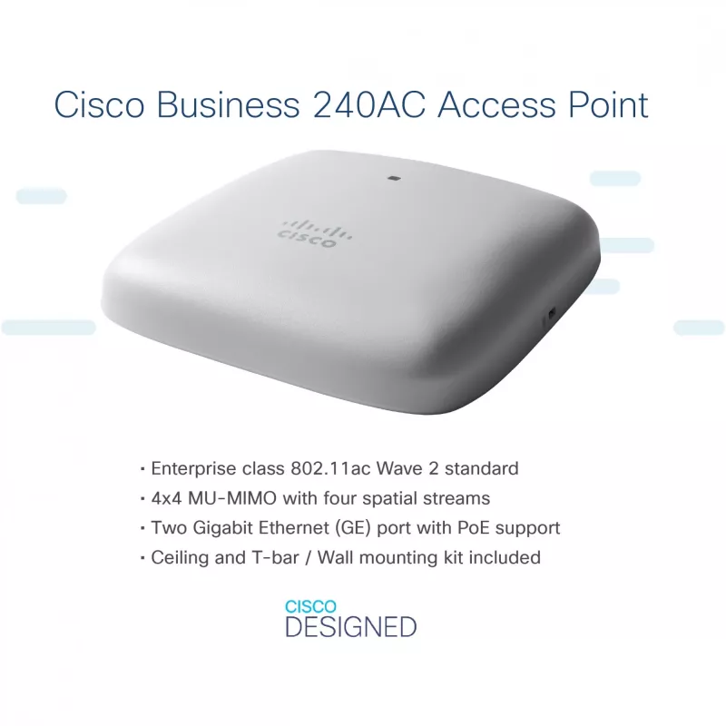 Ponto de acesso CISCO Business W240AC 802.11ac Wave 2