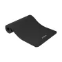 Tapete de ginástica para yoga, pilates, fitness, 183x61 cm, espessura 6 mm, material TPE, preto, REBEL ACTIVE