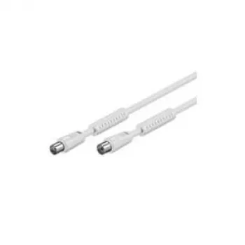 Cabo coaxial Wentronic 50725 branco
