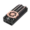 GrauGear G-M2U4-40G-F caixa externa para SSD M.2 NVMe, PCIe 4.0, USB4 (USB-C), 40 Gbit/s, alumínio, com ventoinha, preta