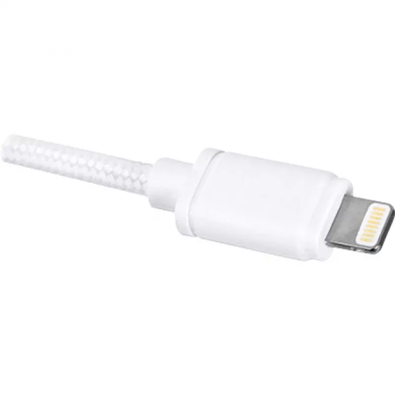 Cabo adaptador USB 2.0, ficha USB-A > ficha Lightning (branco, 2,0 metros)