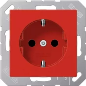 Tomada SCHUKO Jung 16A 250V com proteção contra contacto A 1520 BF KI RT (A1520BFKIRT)