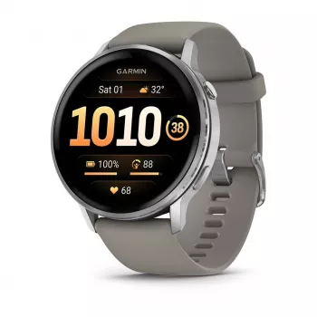 Smartwatch Garmin Venu 4 1.4 polegadas AMOLED GPS Wi-Fi 45mm prateado