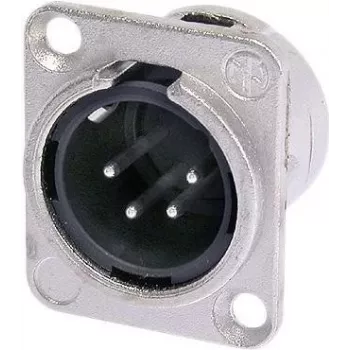 Neutrik NTR-NC4MDL1 - -30 - 80 °C - Preto - Prateado - UL - UL 94 HB - IEC 61076-2-103 - IP 40 - IEC 68-2-20 (NC4MDL1)