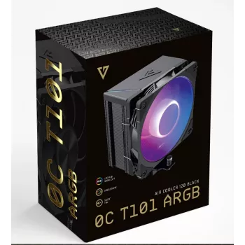 MODECOM Volcano 0C T101 ARGB dissipador de CPU por ar 12 cm preto