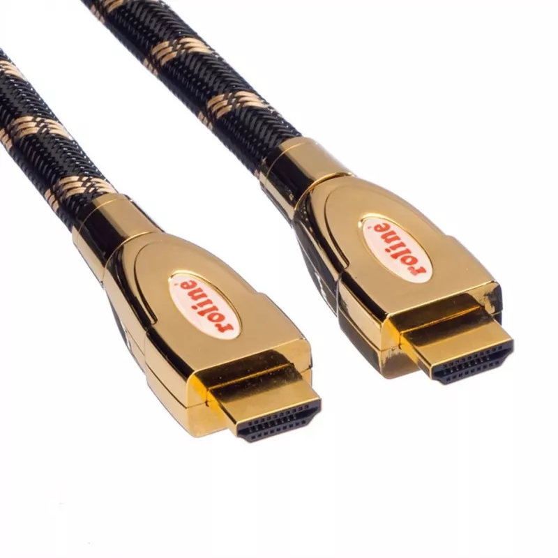 Cabo HDMI ROLINE GOLD Ultra HD 1m