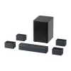 Altifalante Ultimea Poseidon D80 preto 7.1 canais, 8 altifalantes, com fios e sem fios, subwoofer ativo