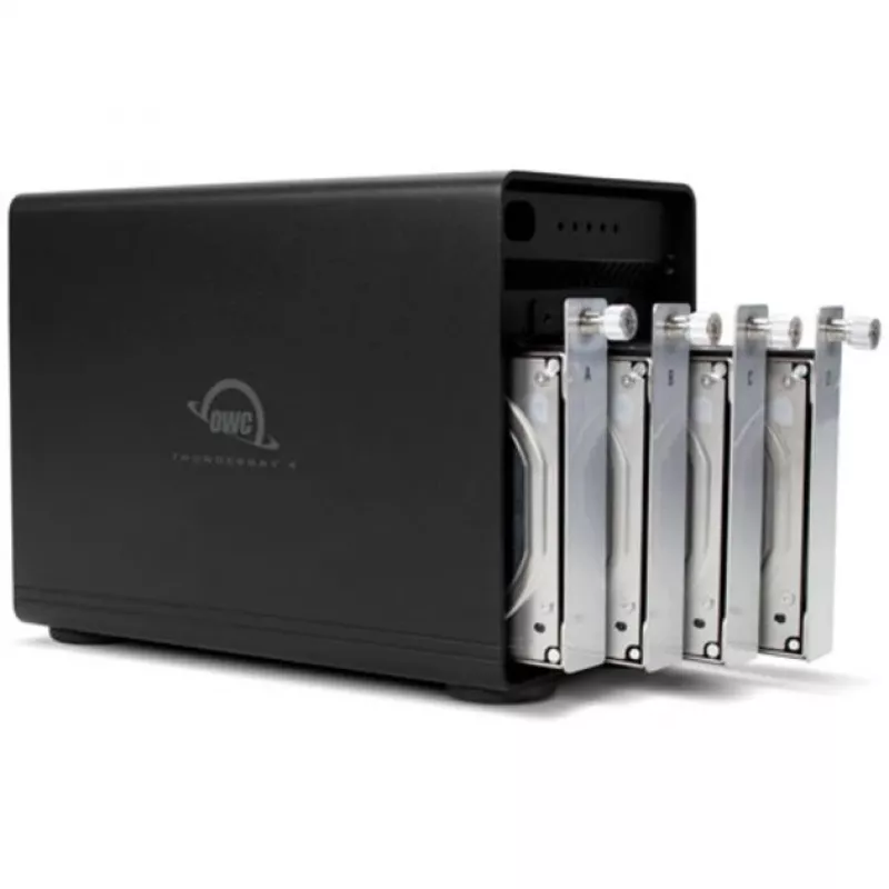 ThunderBay 4 - RAID 5 (preto, caixa de armazenamento de 4 baias com portas Thunderbolt 3 duplas)