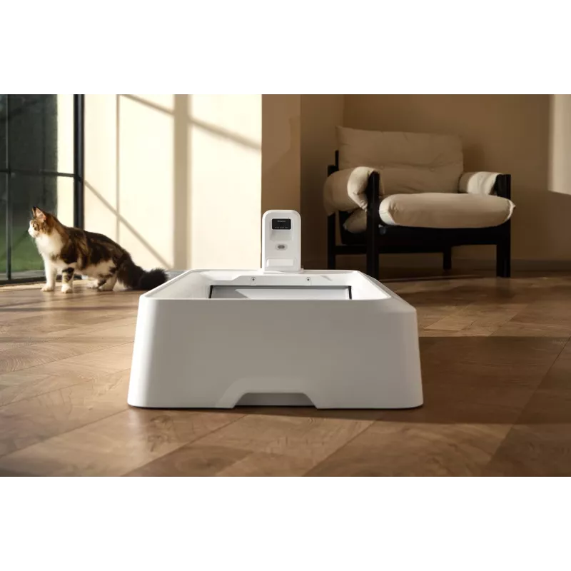 Caixa de areia autolimpante para gatos PETKIT T7-EU, branco