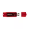 Pen USB Intenso 128 GB USB Type-A 2.0 Vermelho Transparente