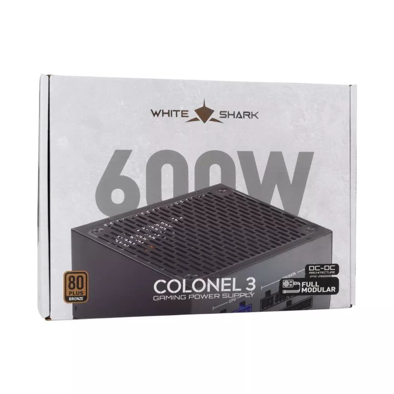 Fonte de alimentação White Shark GPSU-B600S Colonel-3 600W