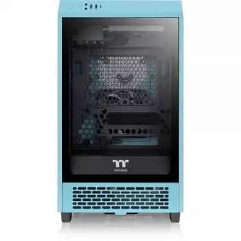Thermaltake The Tower 200 turquesa vidro temperado