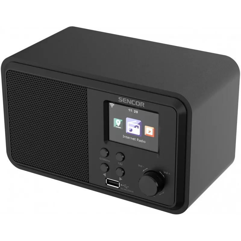 Rádio de mesa SENCOR SIR 5100WDB — 4 W, Wi‑Fi, FM