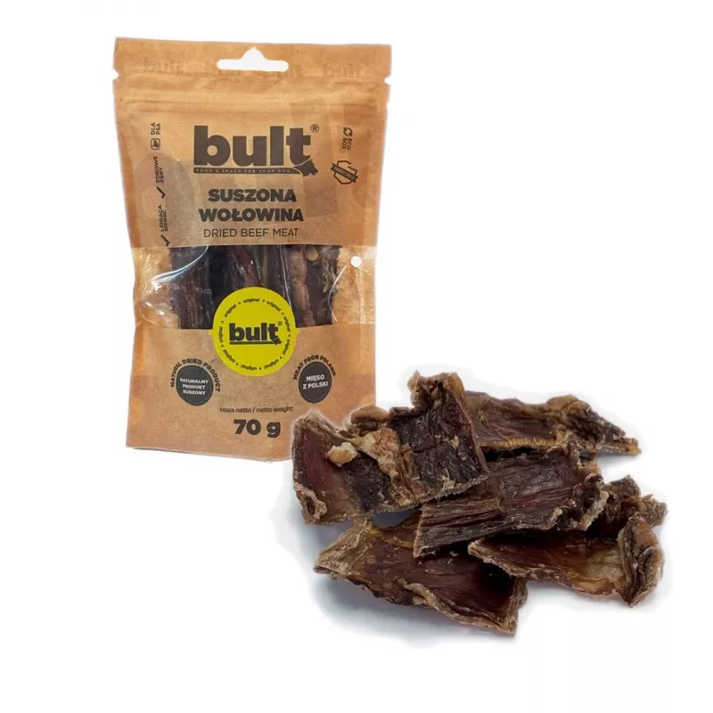 BULT Eko Dried beef petisco para cães, 70 g