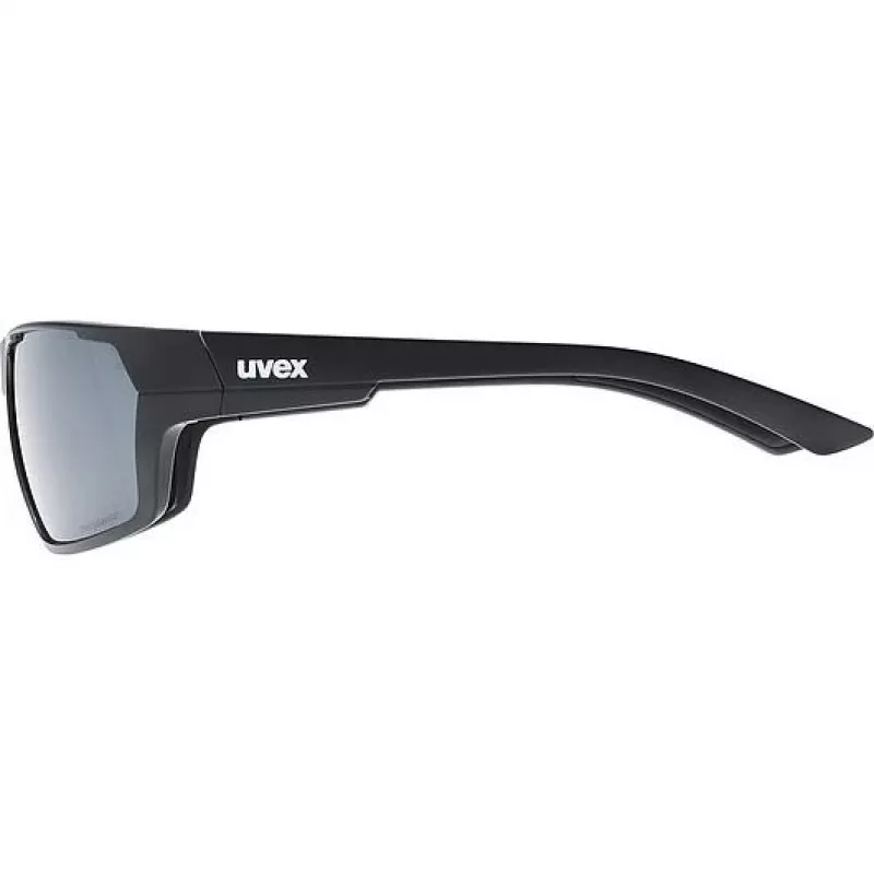 Óculos de sol polarizados Uvex Sportstyle 233 P - preto mate/Litemirror prateado