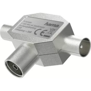 Divisor/combinador de cabo Hama 00205236 prateado