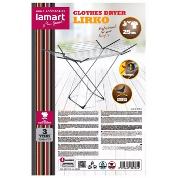 Estendal LAMART LT8101 — 25 m de estendal, leve e durável
